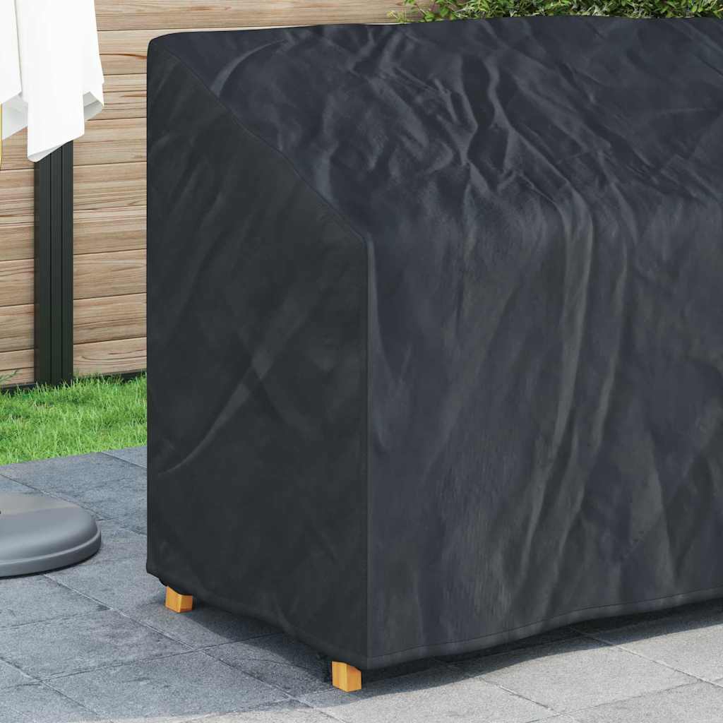 Hagebenkdeksel Svart 134 x 70 x 65 / 94 cm 210D Oxford stoff