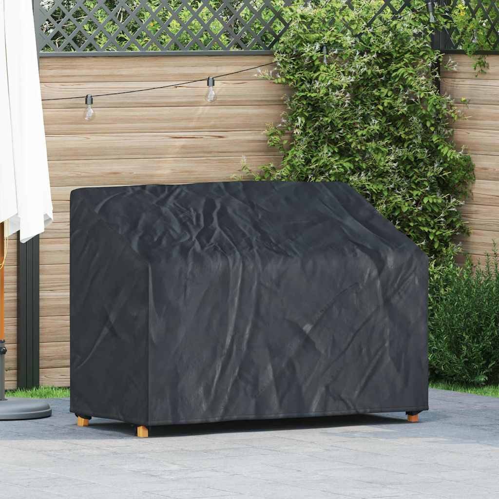 Hagebenkdeksel Svart 134 x 70 x 65 / 94 cm 210D Oxford stoff