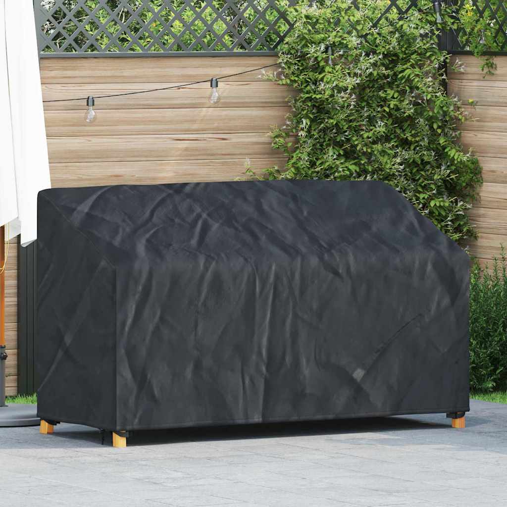 Hagebenkdeksel Svart 165 x 70 x 65 / 94 cm 210D Oxford stoff