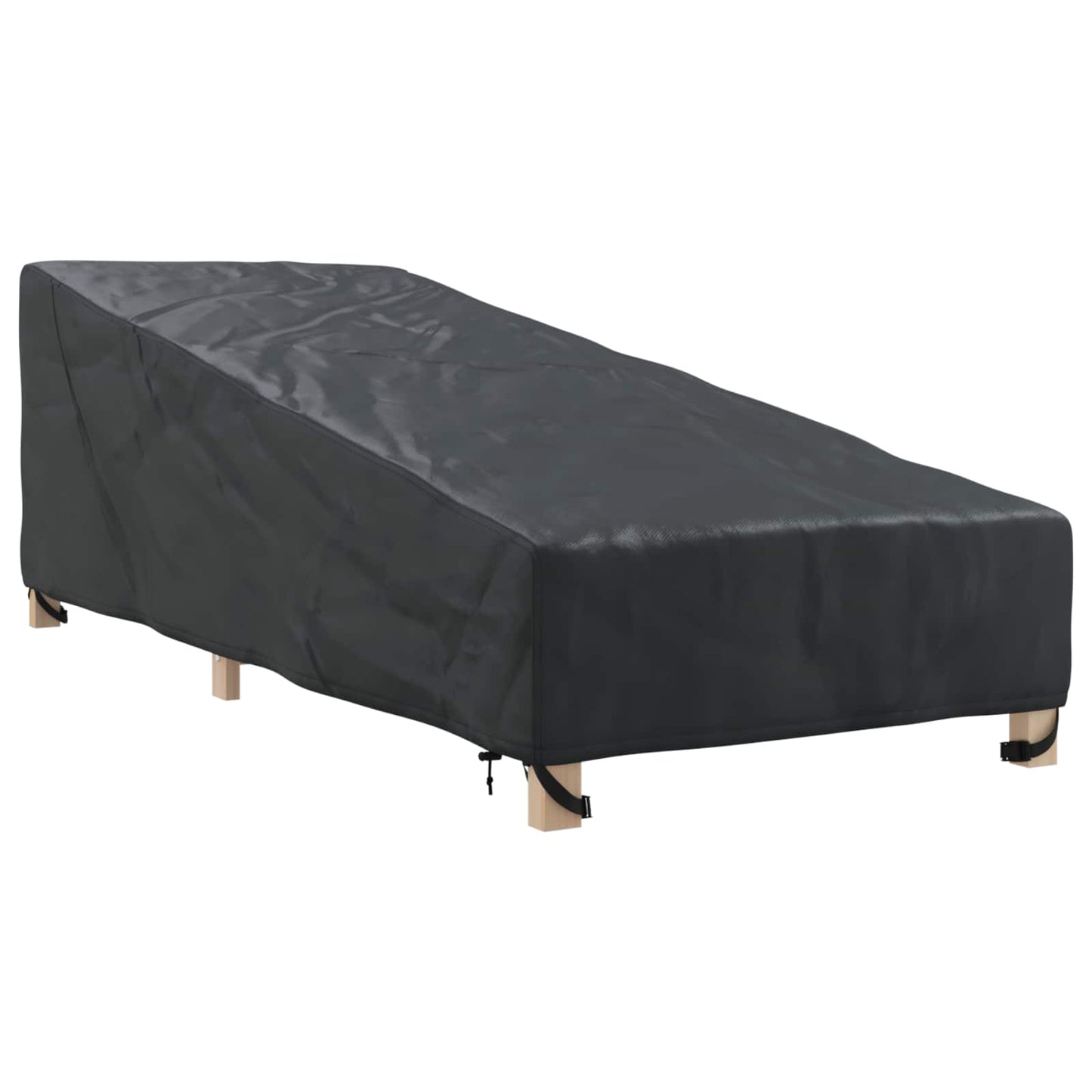 Utemøbelbeskyttelse Svart 195 x 76 x 82 cm 420D Oxford stoff