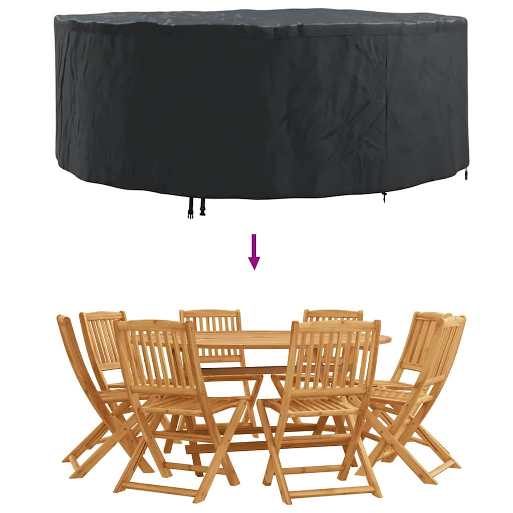 Møbelbeskyttelse Svart 244 x 244 x 105 cm 600D Oxford Stoff