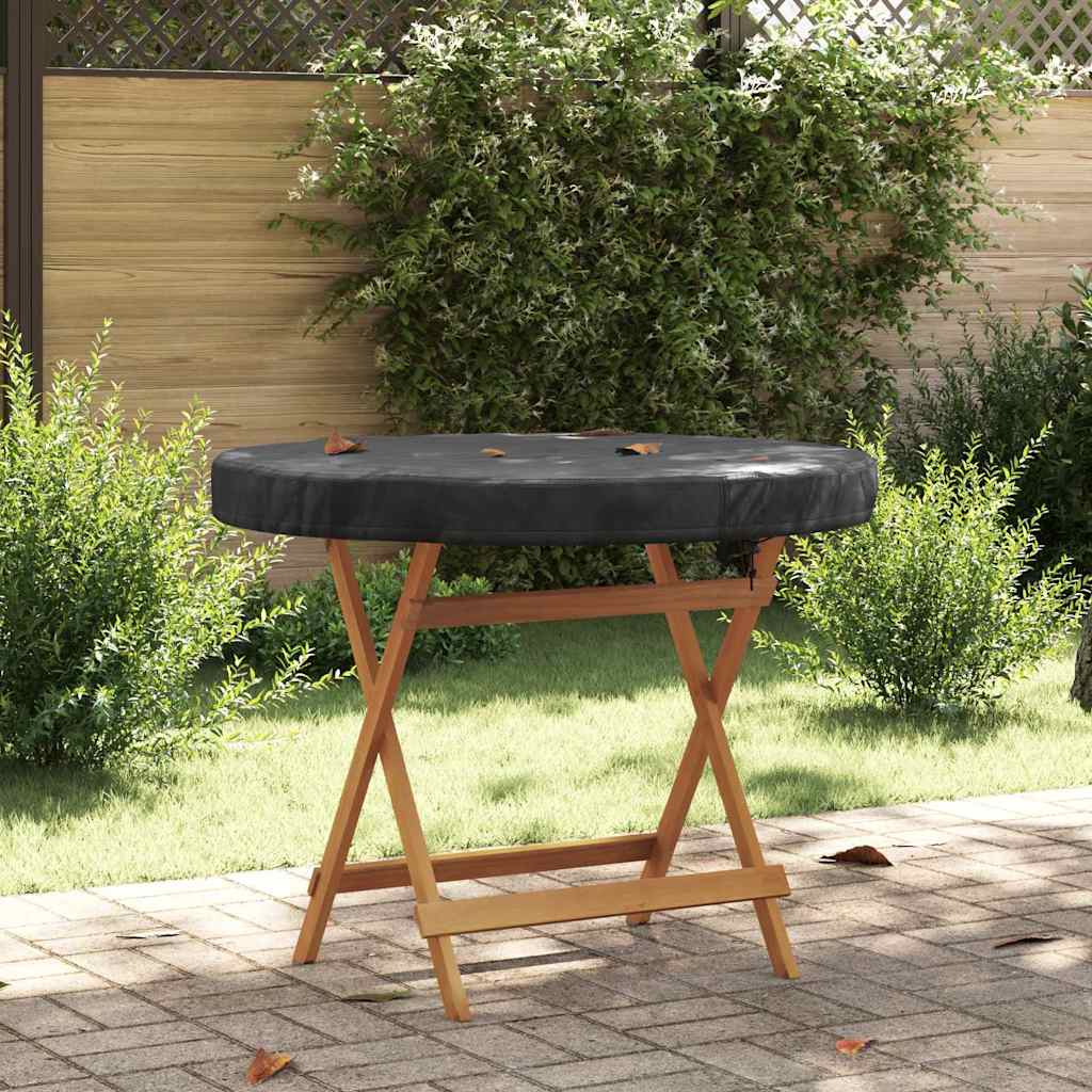 Utendørs Bordtrekk Svart 92 x 92 x 10 cm 420D Oxford stoff