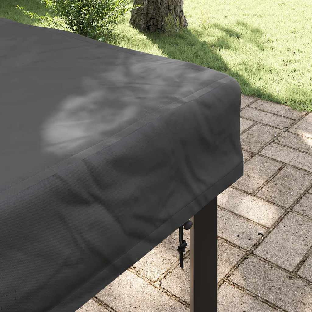 Bordduk Ensfarget Svart 82 x 82 x 15 cm stoff