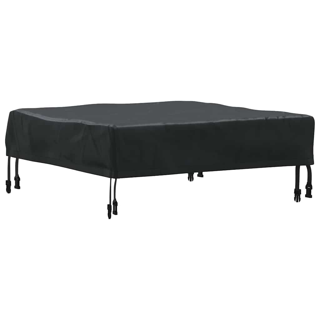 Bordduk Ensfarget Svart 82 x 82 x 15 cm stoff