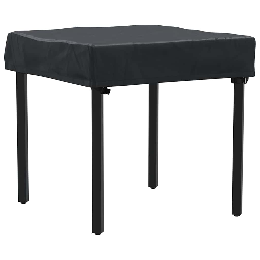Bordduk Ensfarget Svart 82 x 82 x 15 cm stoff