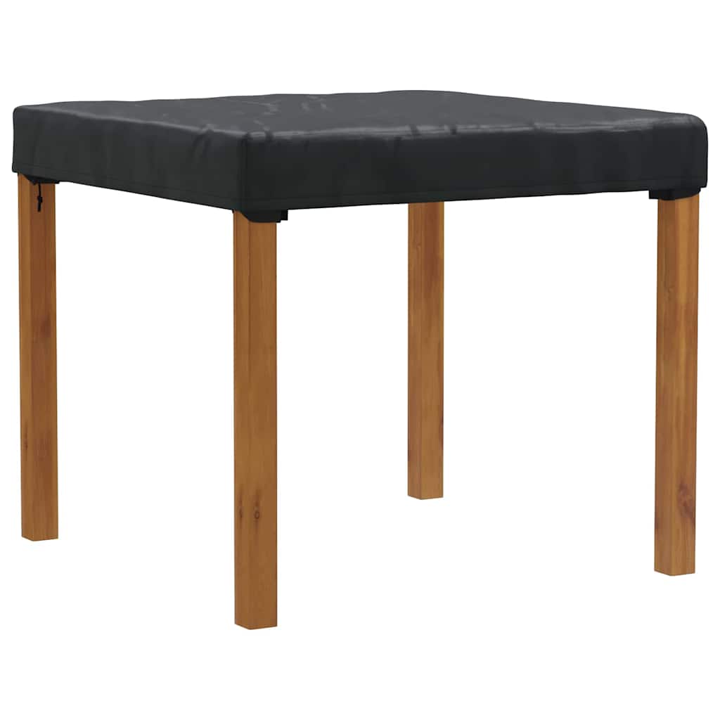 Bordduk Ensfarget Svart 112 x 112 x 15 cm stoff