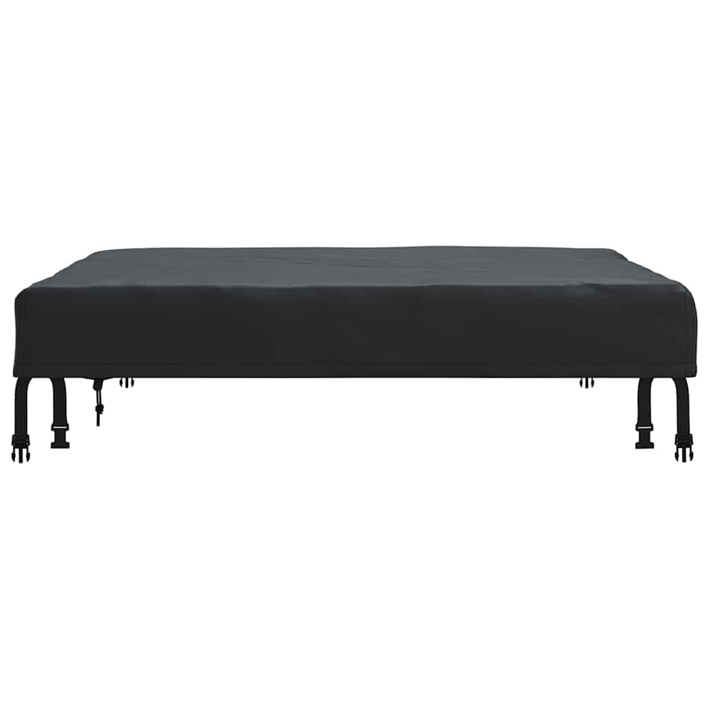 Bordduk Ensfarget Svart 112 x 112 x 15 cm stoff