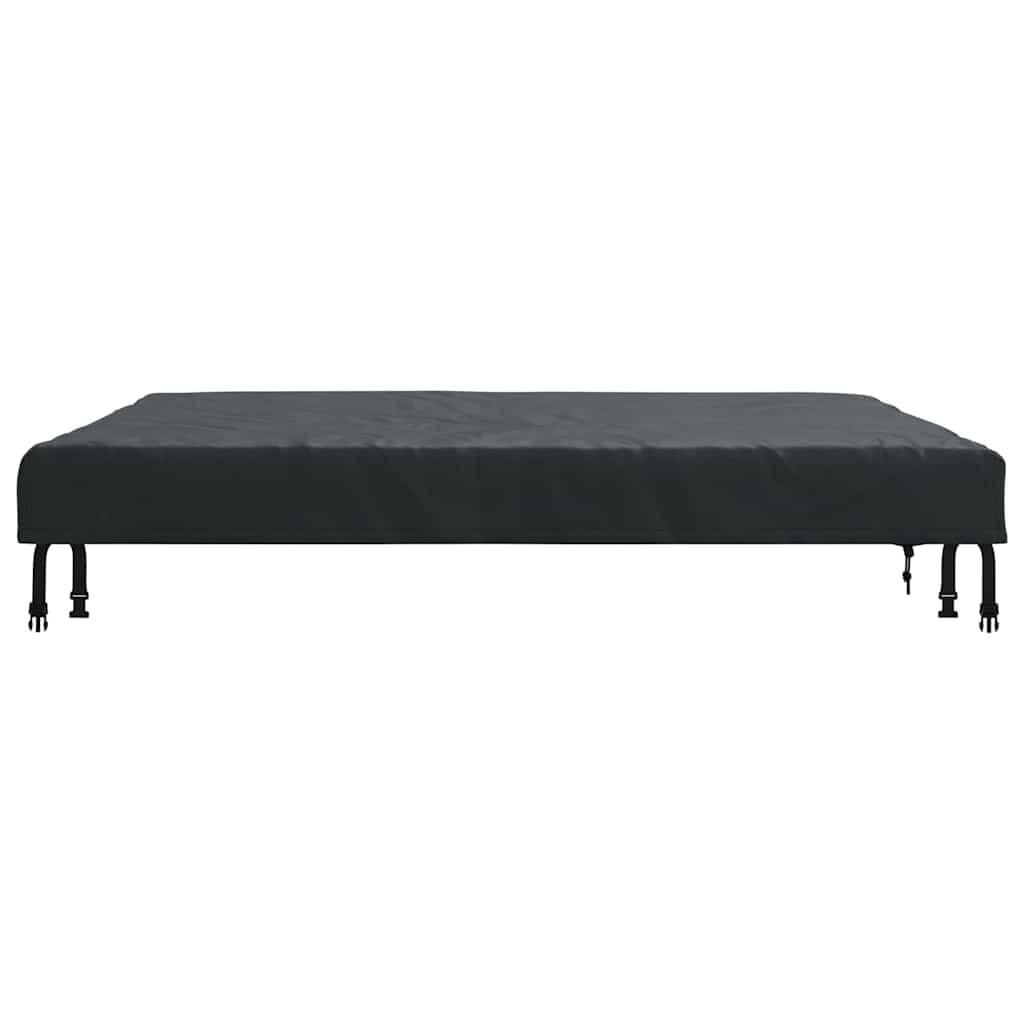 Bordduk Ensfarget Svart 122 x 122 x 15 cm stoff