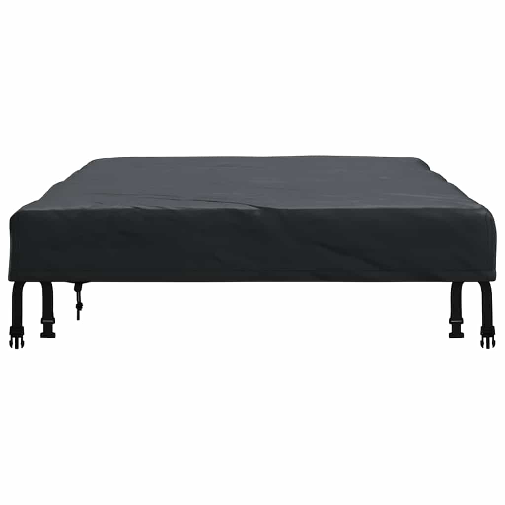 Bordduk Ensfarget Svart 182 x 92 x 15 cm stoff