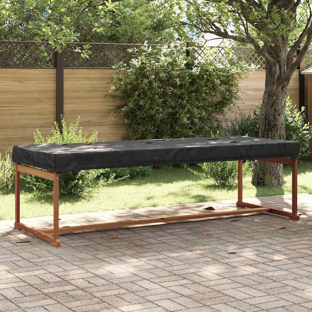 Bordduk Ensfarget Svart 242 x 102 x 15 cm stoff