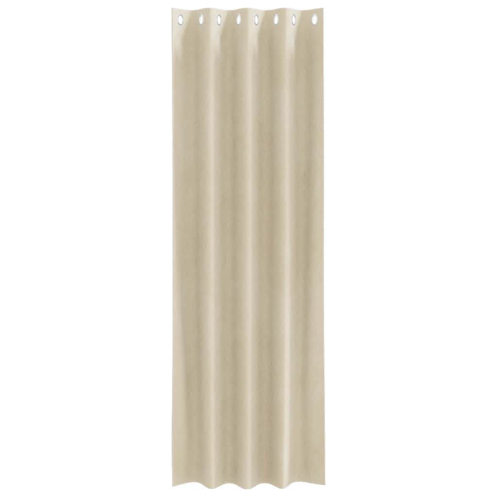 Blendingsgardiner 2 pcs Krem 140 x 225 cm Fløyel