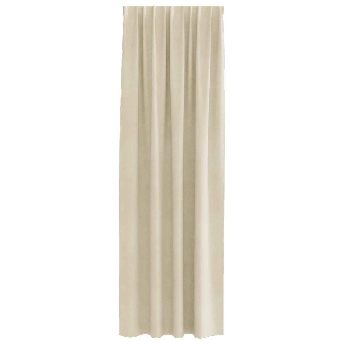 Blendingsgardiner 2 pcs Krem 140 x 260 cm Fløyel