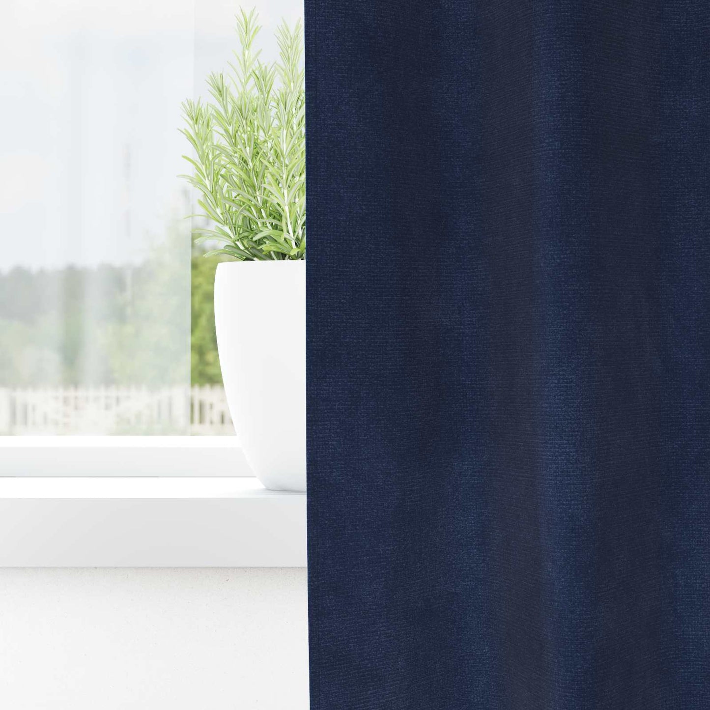 Blendingsgardiner 2 pcs Mørkeblå 140 x 225 cm Fløyel