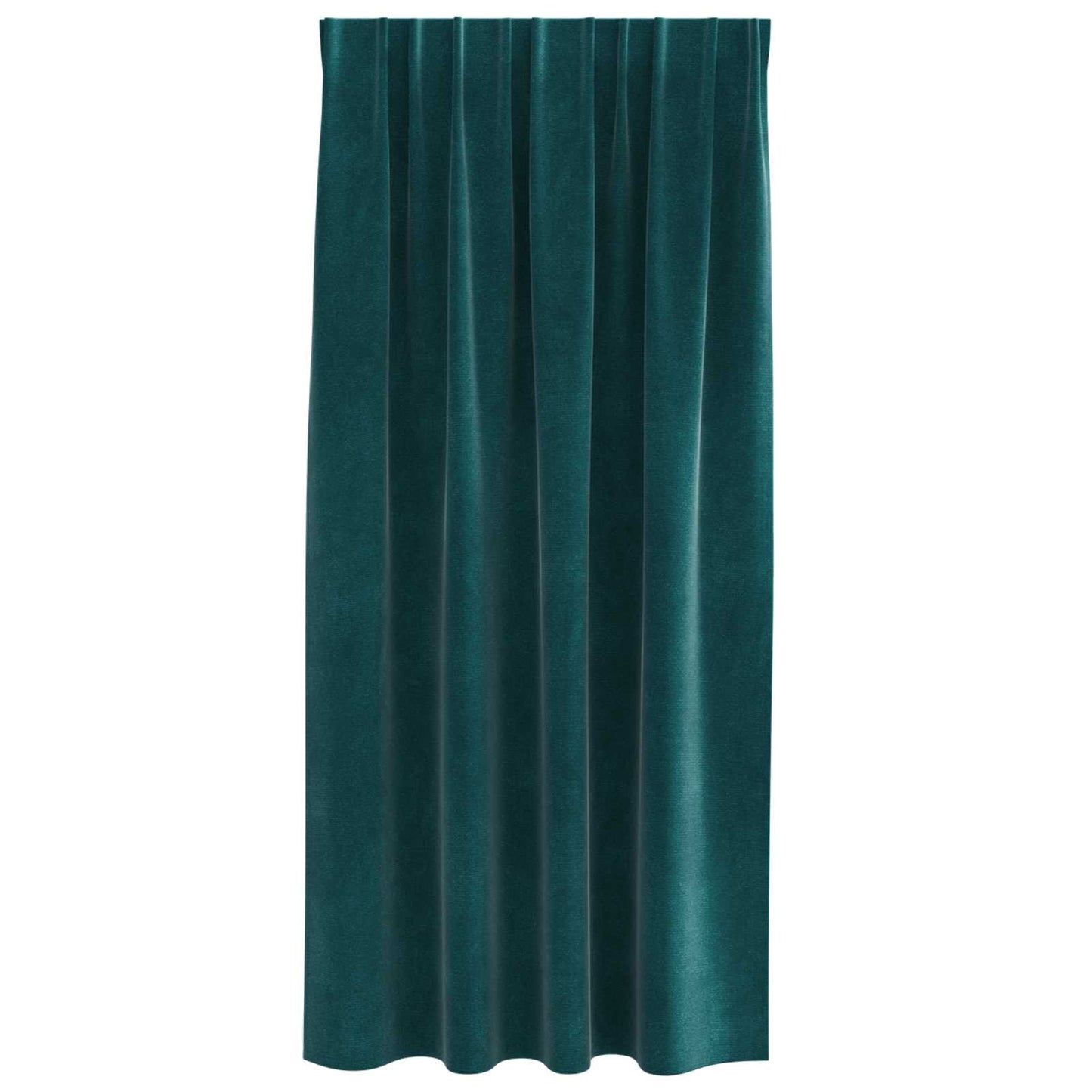 Blendingsgardiner 2 pcs Mørkegrønn 140 x 175 cm Fløyel vidaXL