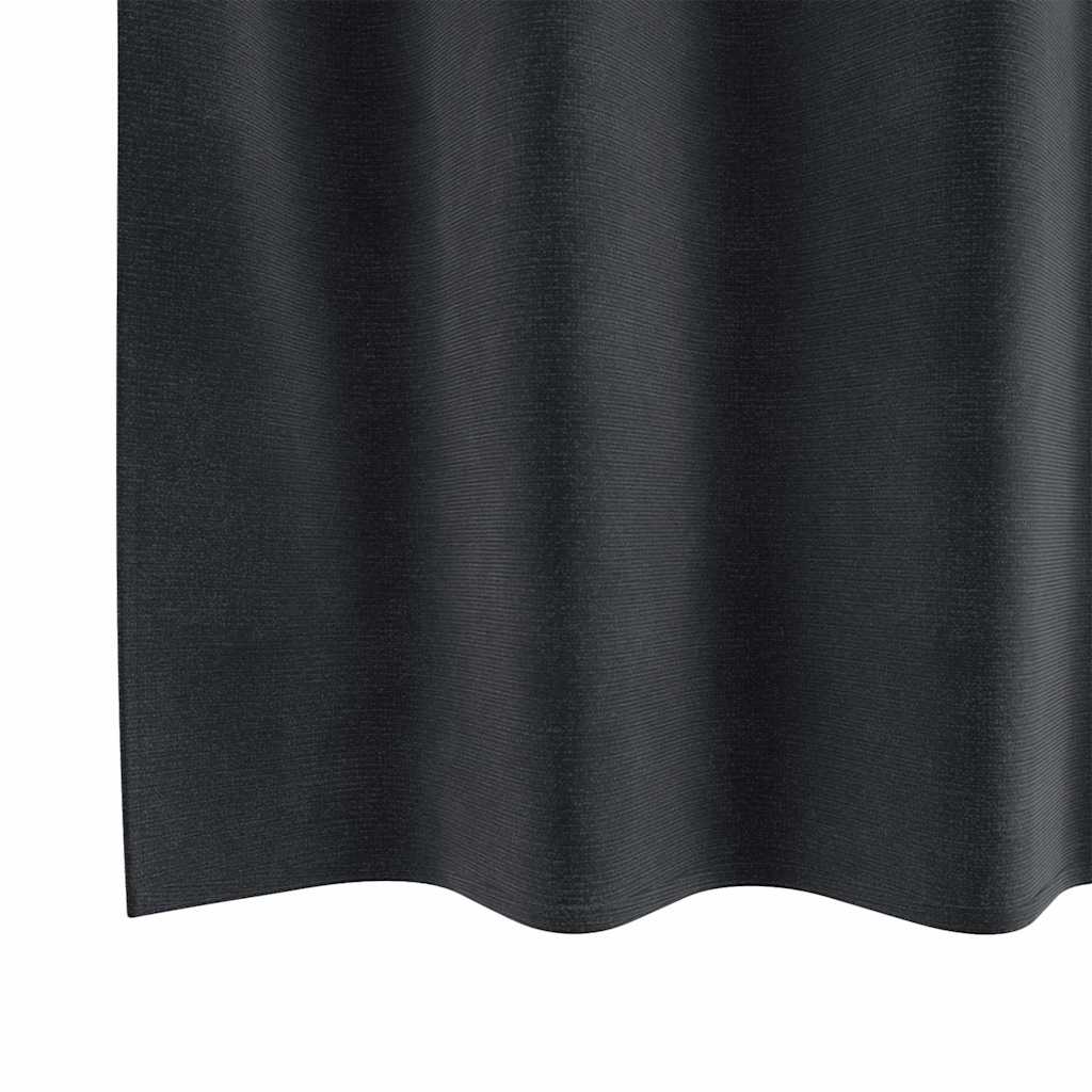 Blendingsgardiner 2 pcs Mørkegrå 140 x 140 cm Fløyel