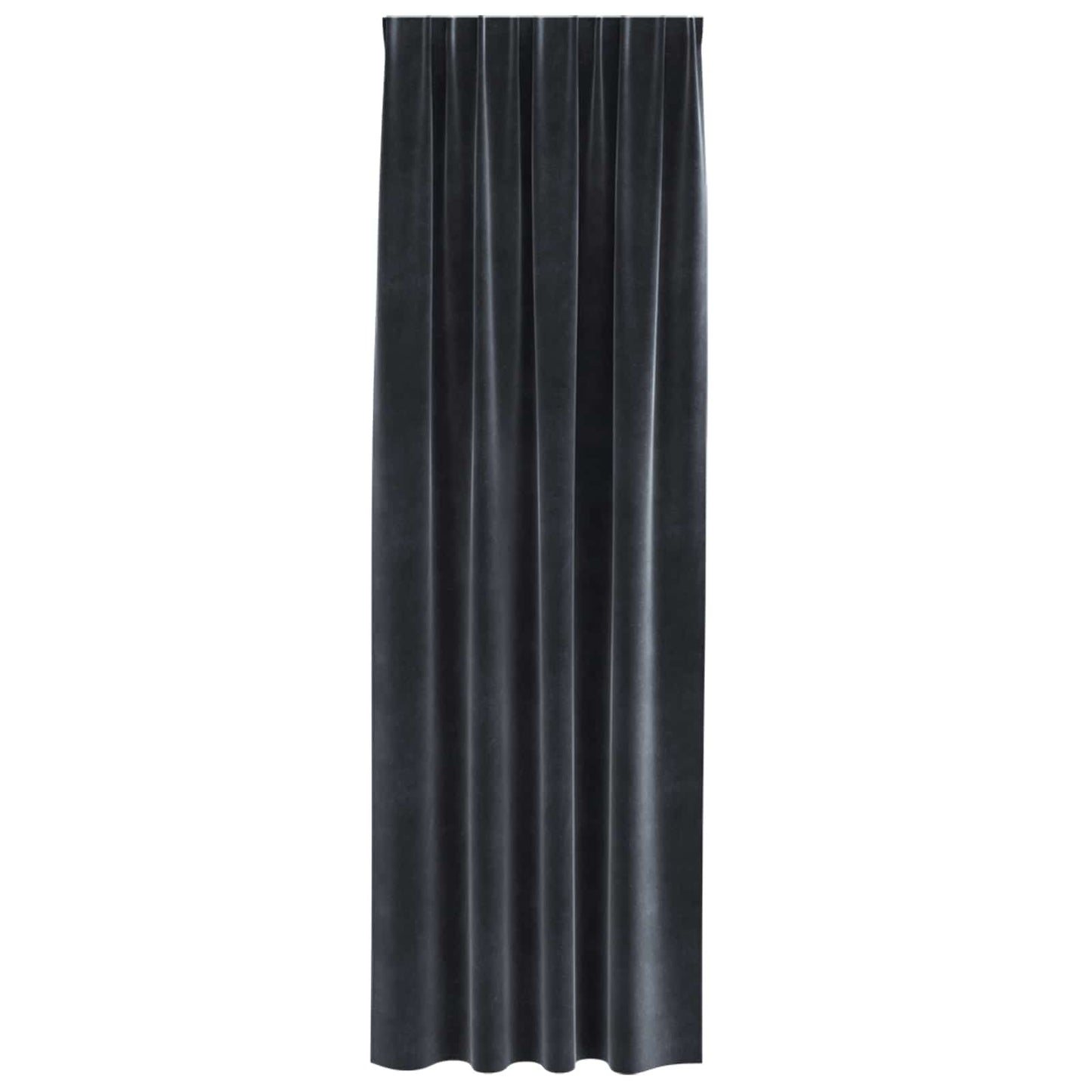 Blendingsgardiner 2 pcs Mørkegrå 140 x 260 cm Fløyel
