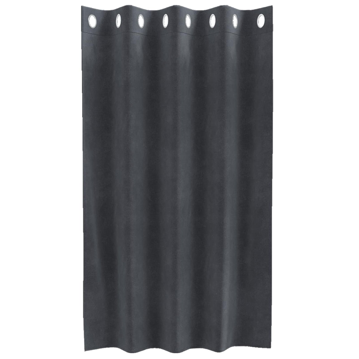Blendingsgardiner 2 stk. Lysegrå 140 x 140 cm Fløyel