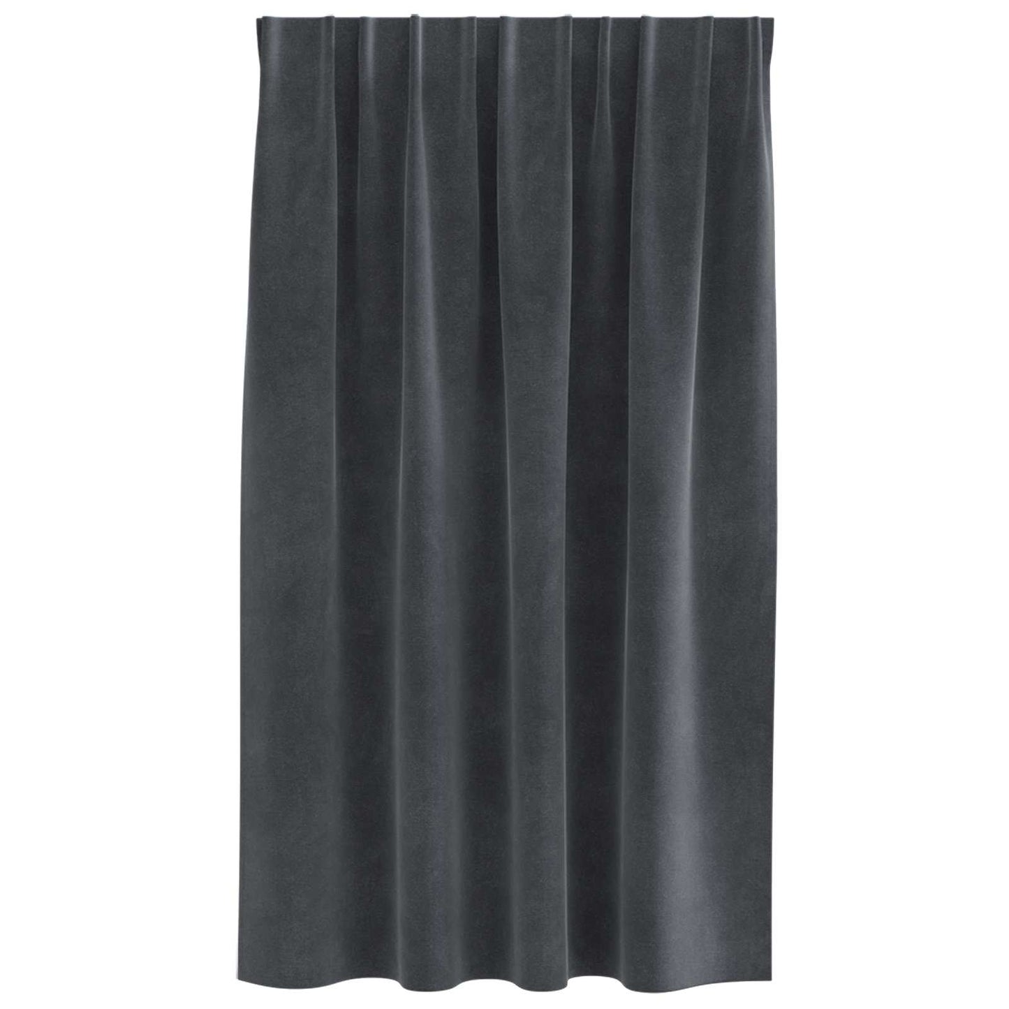 Blendingsgardiner 2 pcs Lysegrå 140 x 140 cm Fløyel vidaXL