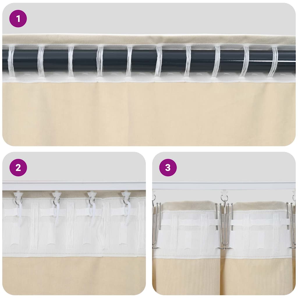 Blendingsgardiner 2 pcs Sennepsgul 140 x 140 cm Fløyel