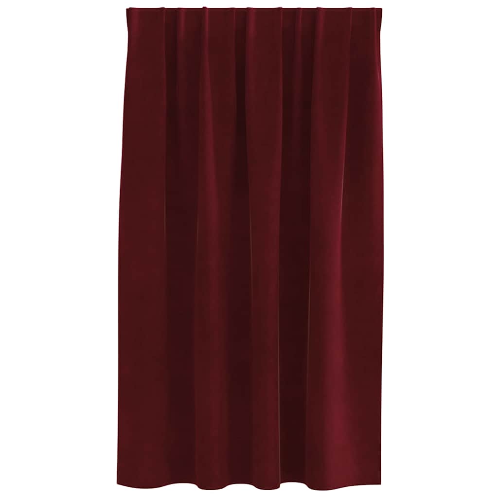 Blendingsgardiner 2 pcs Vinrød 140 x 140 cm Fløyel