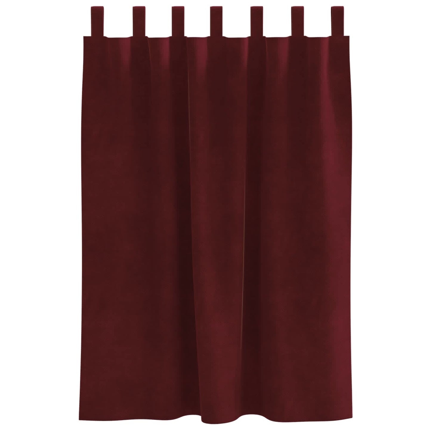 Blendingsgardiner 2 pcs Vinrød 140 x 140 cm Fløyel