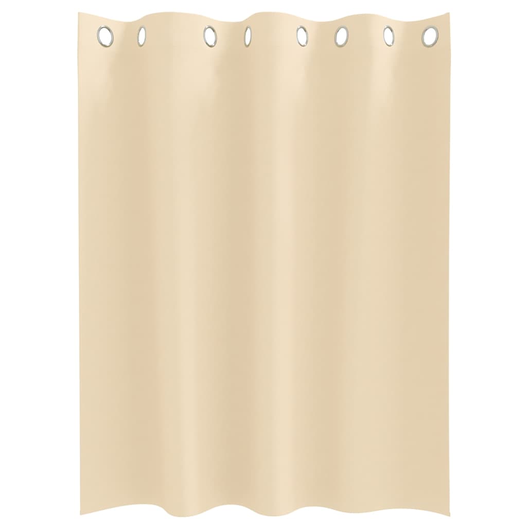 Mørkleggende Gardiner med Ringer 2 pcs Krem 140 x 140 cm vidaXL