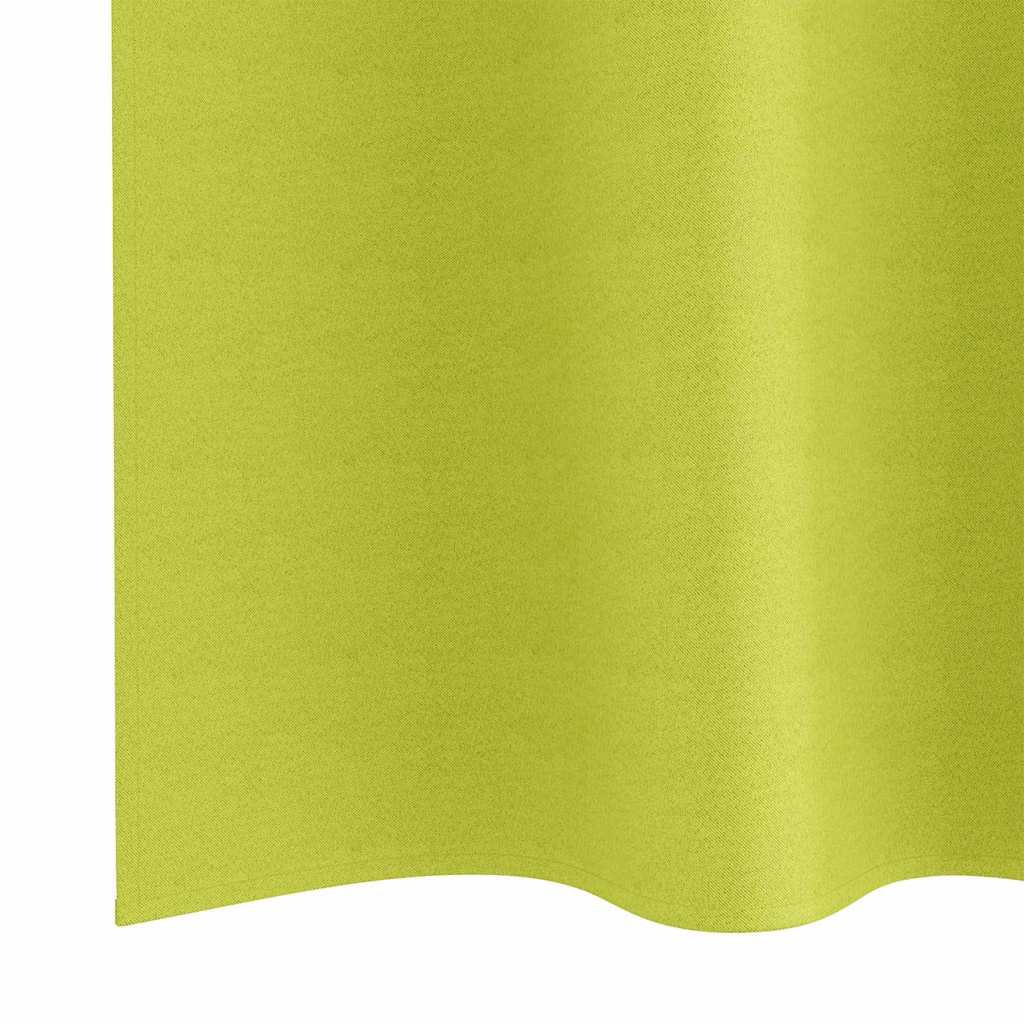 Mørkleggende Gardiner med Ringer 2 pcs grønn 225 x 140 cm