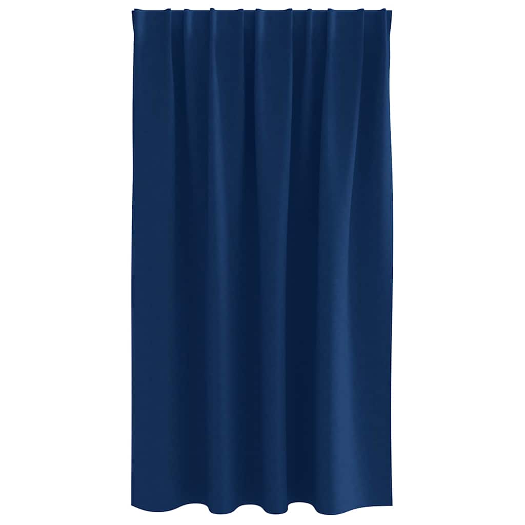 Mørkleggende Gardiner med Ringer 2 pcs Mørkeblå 140 x 140 cm vidaXL