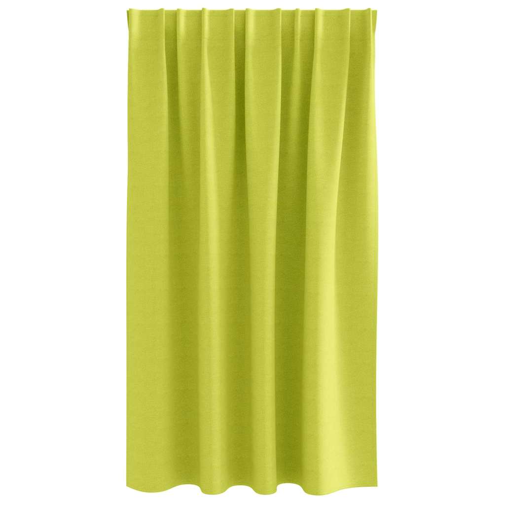 Mørkleggende Gardiner med Ringer 2 pcs grønn 140 x 140 cm