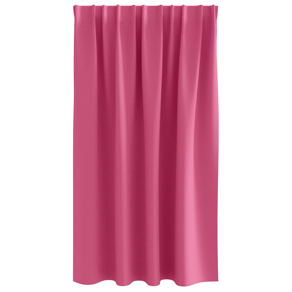 Mørkleggende Gardiner med Ringer 2 pcs Lys Rosa 140 x 140 cm