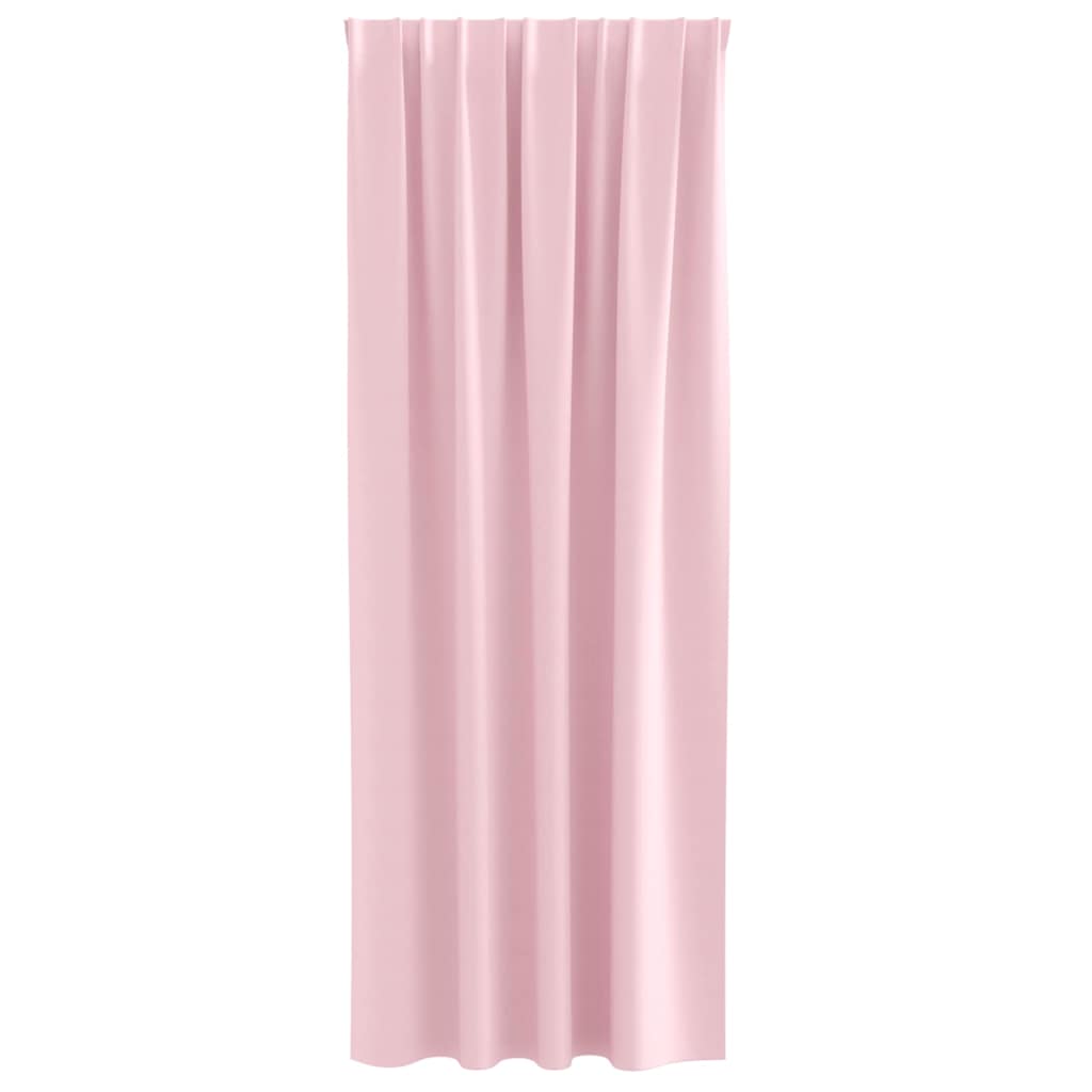 Mørkleggende Gardiner med Ringer 2 pcs Babyrosa 245 x 140 cm