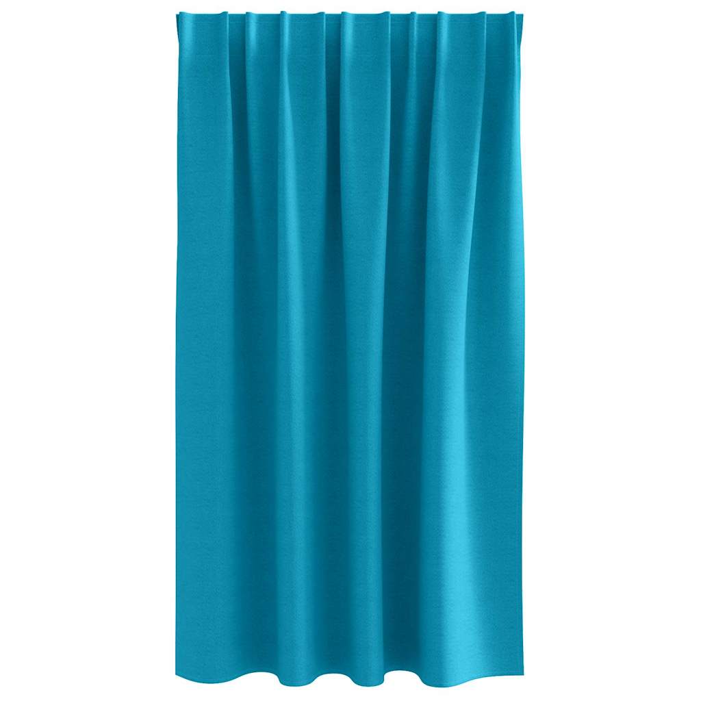 Mørkleggende Gardiner med Ringer 2 pcs Turkis 140 x 140 cm vidaXL