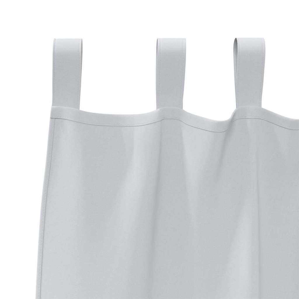 Mørkleggende Gardiner med Ringer 2 pcs Lysegrå 140 x 140 cm