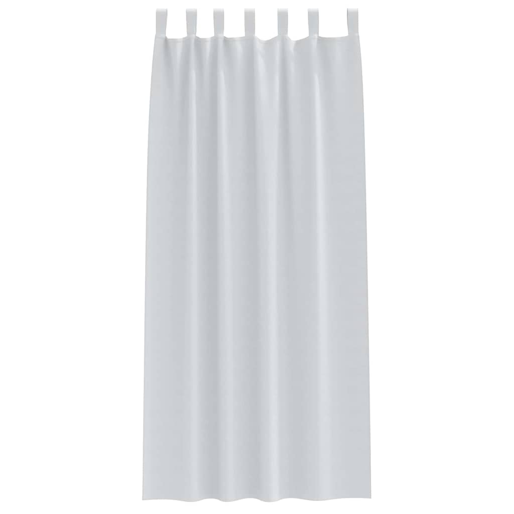 Mørkleggende Gardiner med Ringer 2 pcs Lys Grå 225 x 140 cm