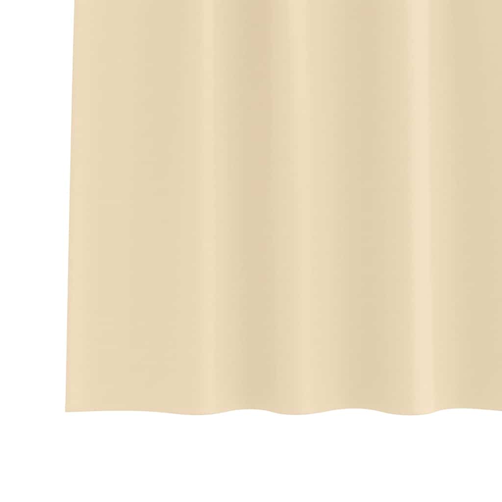 Mørkleggende Gardiner med Ringer 2 pcs Krem 225 x 140 cm