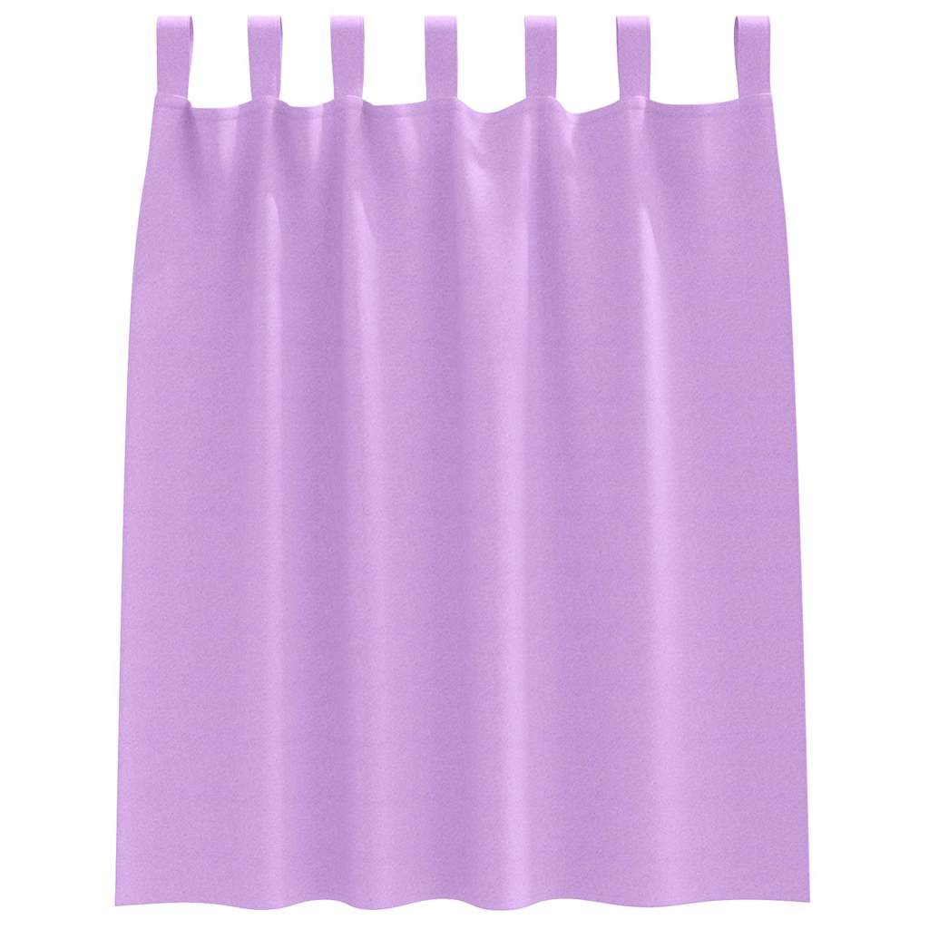 Mørkleggende Gardiner med Ringer 2 pcs Lilla 140 x 140 cm