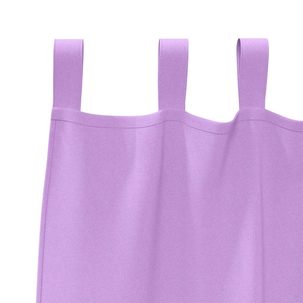 Mørkleggende Gardiner med Ringer 2 pcs Lilla 225 x 140 cm