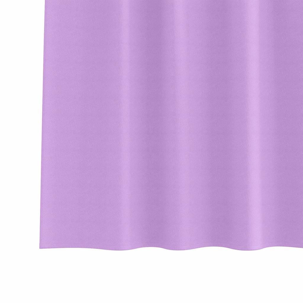 Mørkleggende Gardiner med Ringer 2 pcs Lilla 225 x 140 cm