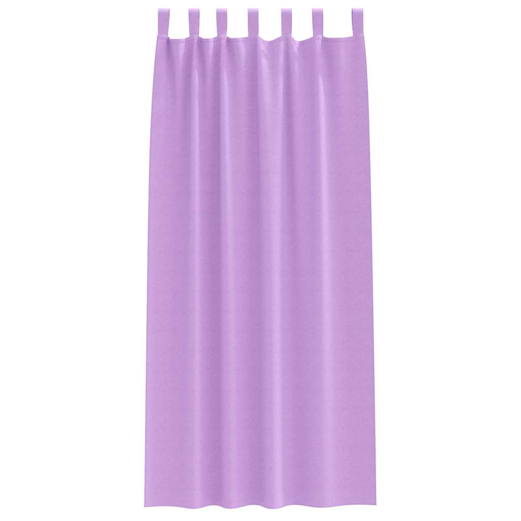 Mørkleggende Gardiner med Ringer 2 pcs Lilla 225 x 140 cm