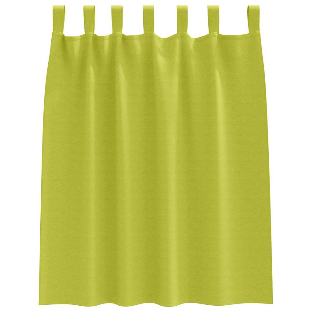 Mørkleggende Gardiner med Ringer 2 pcs grønn 140 x 140 cm