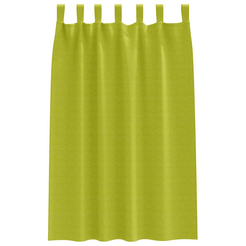 Mørkleggende Gardiner med Ringer 2 pcs grønn 175 x 140 cm
