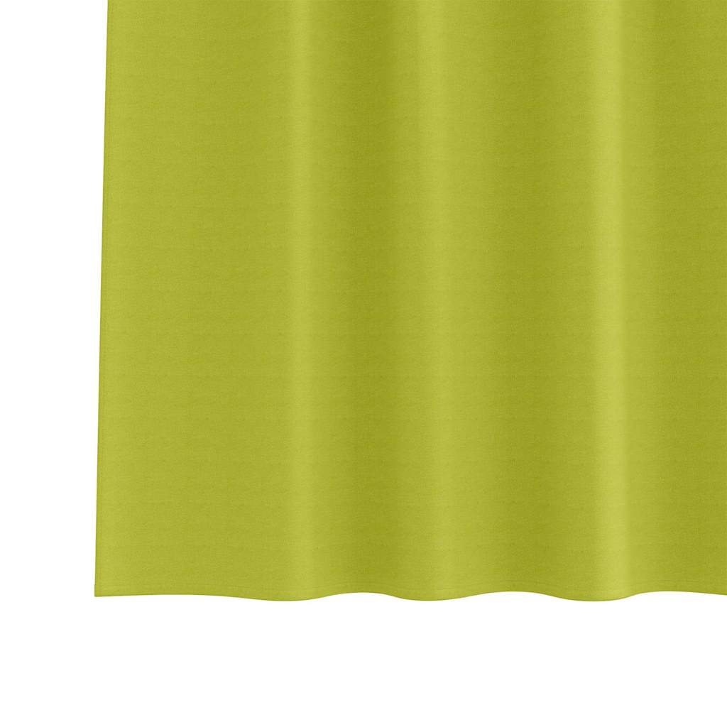 Mørkleggende Gardiner med Ringer 2 pcs grønn 225 x 140 cm