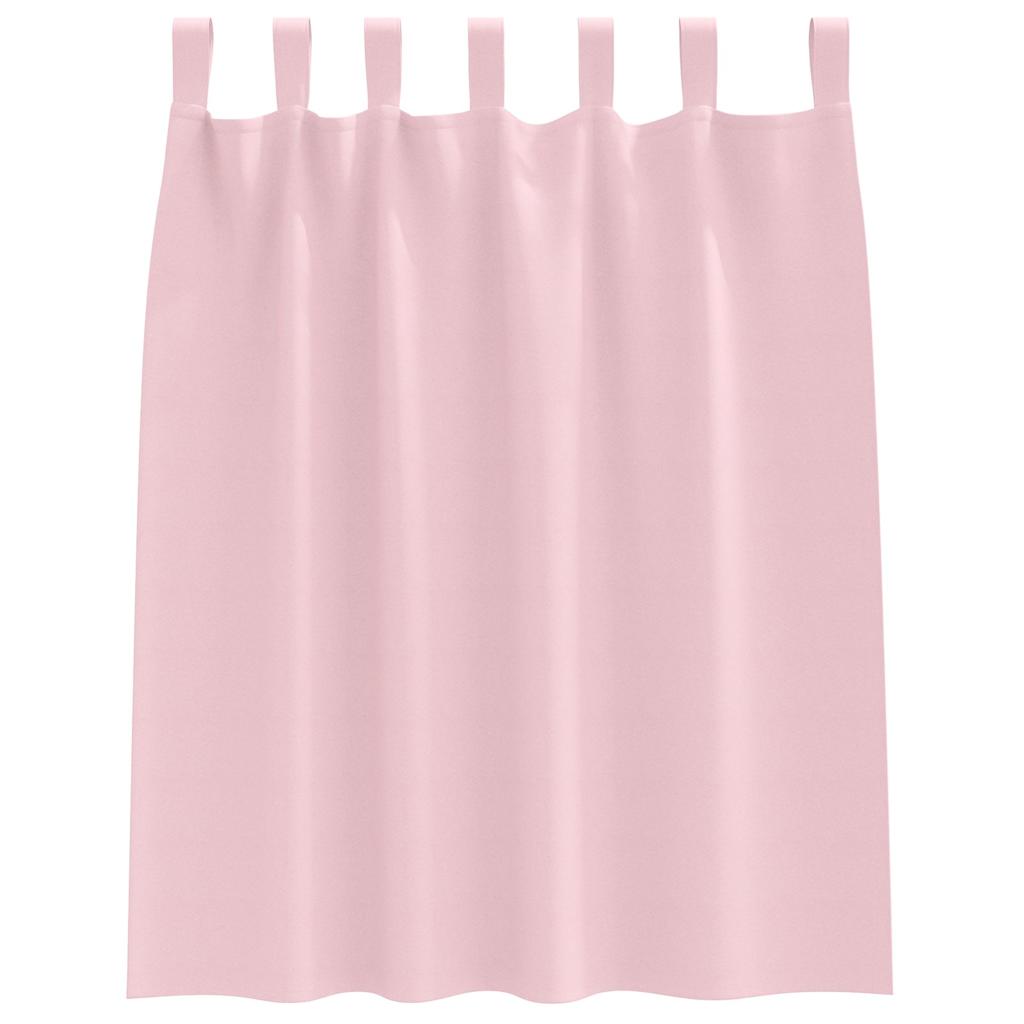 Mørkleggende Gardiner med Ringer 2 pcs Babyrosa 140 x 140 cm