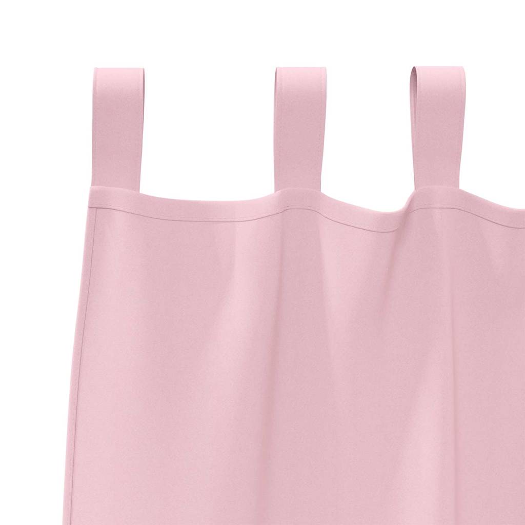 Mørkleggende Gardiner med Ringer 2 pcs Babyrosa 175 x 140 cm