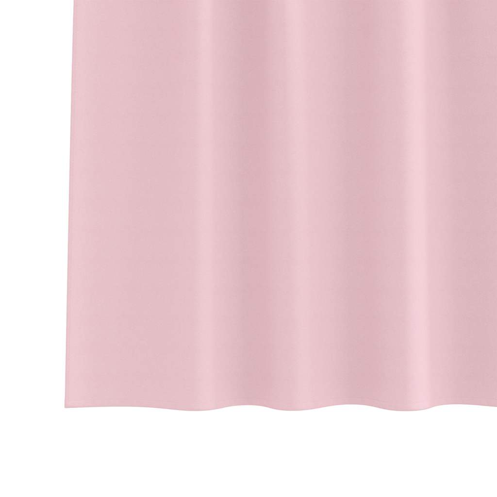 Mørkleggende Gardiner med Ringer 2 pcs Babyrosa 175 x 140 cm