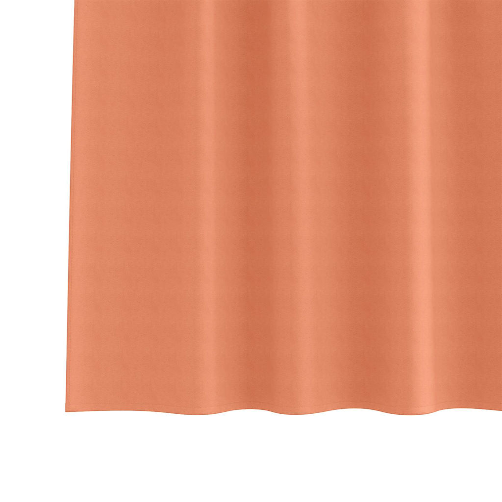 Mørkleggende Gardiner med Ringer 2 pcs Terrakotta 245 x 140 cm