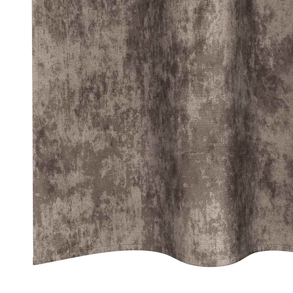 Fløyel Gardiner 2 pcs Cappuccino 175 x 140 cm Fløyel