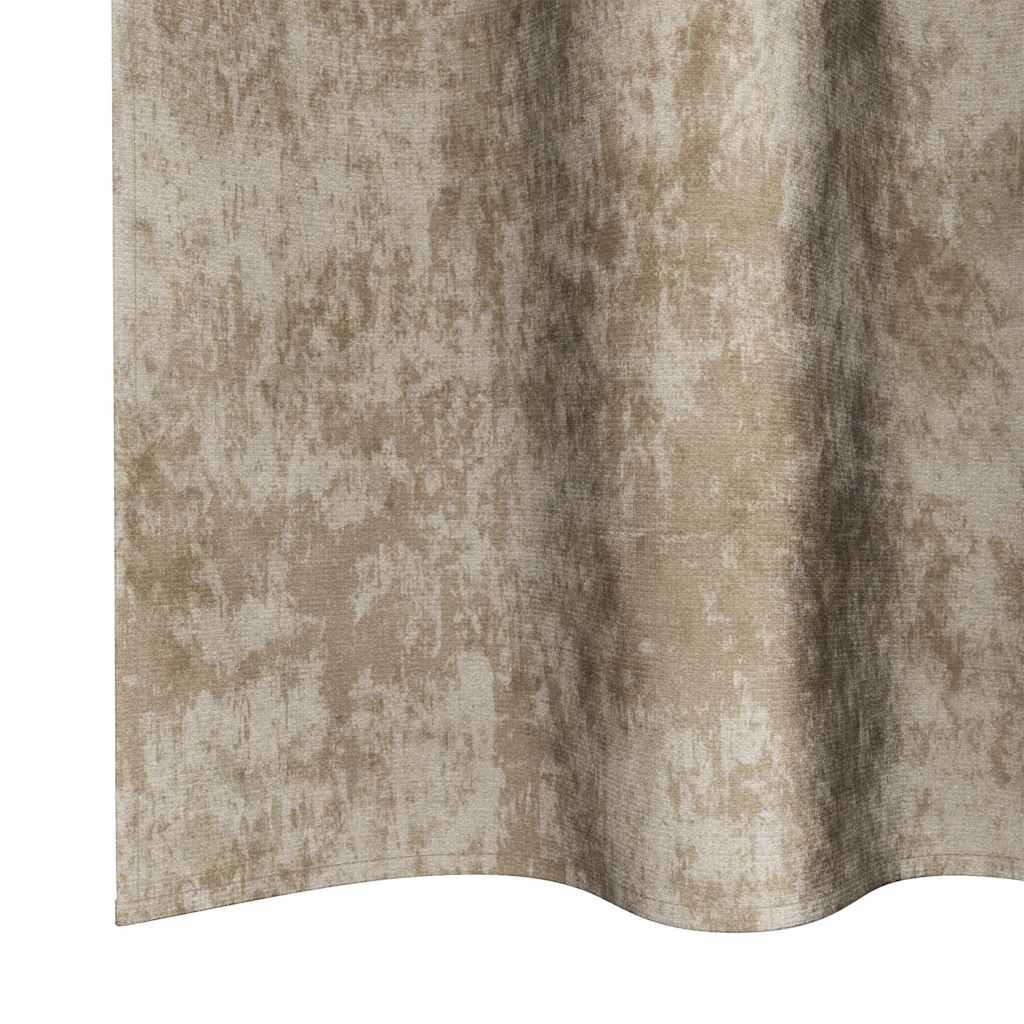 Fløyel Gardiner 2 pcs champagne 140 x 140 cm Fløyel