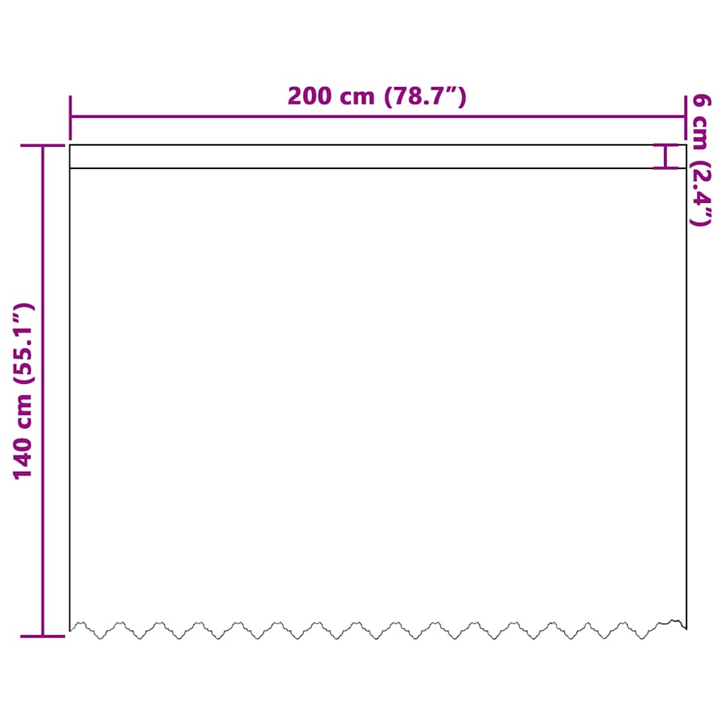 Blondegardin med gardiner Blomster Hvit 140 x 200 cm Polyester