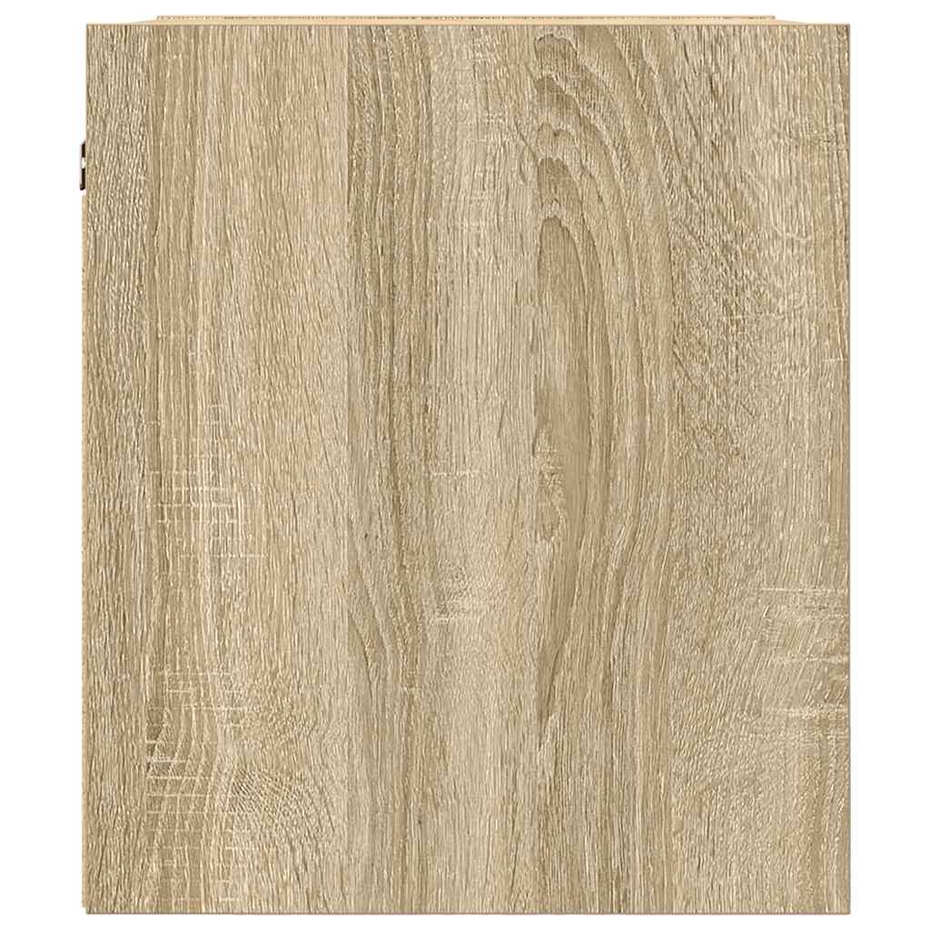 Veggmontert nattbord sonoma eik 38x34x40 cm